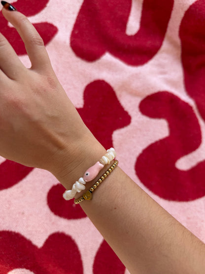 Pink Salmon Armband