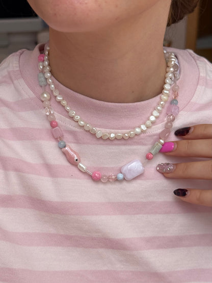 Pink beach Kette