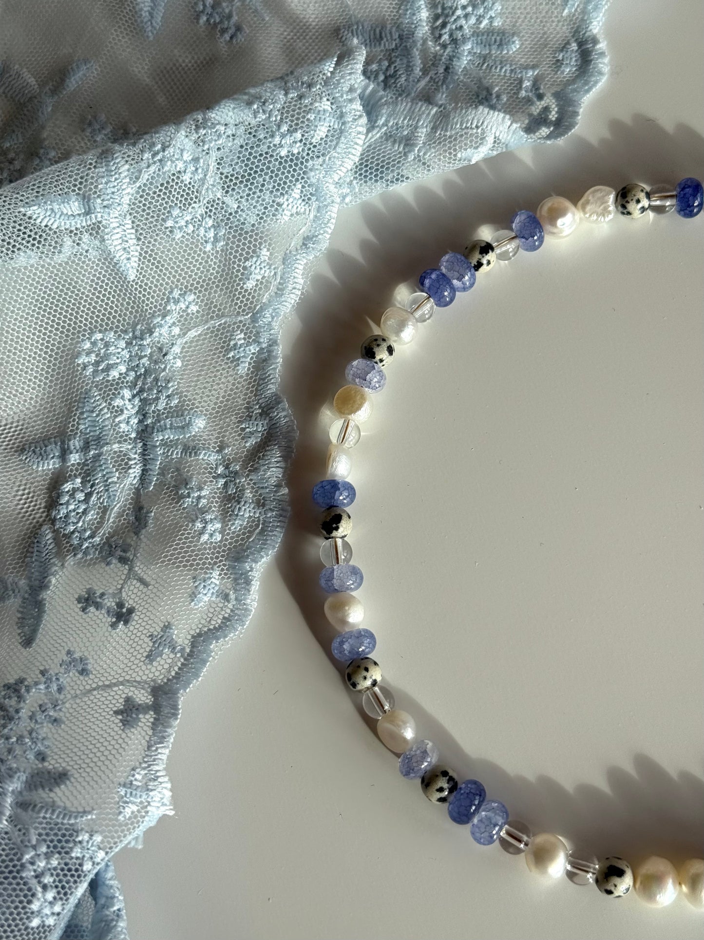 Blue lace Kette